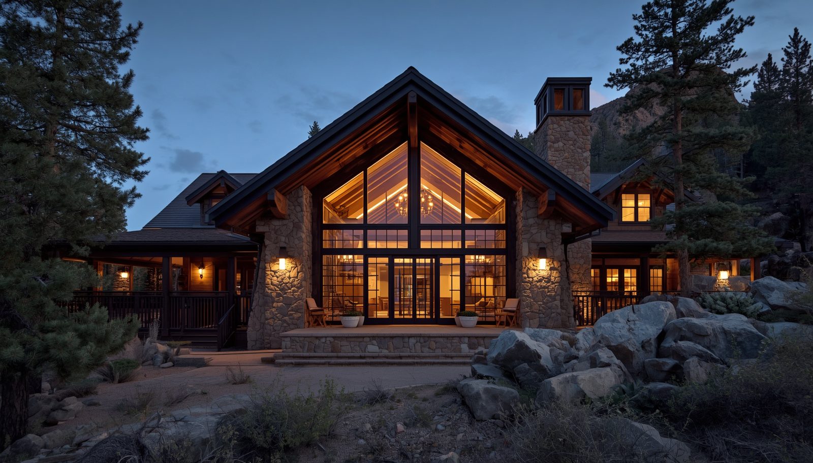 Rustic mountain lodge, Prescott